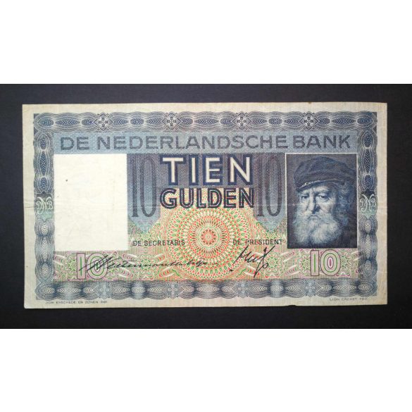 Hollandia 10 Gulden 1937 F+