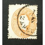 Magyarország 1861 Könyvnyomat 10 Kr. (N)EUSATZ Újvidék E2.2 Gudlin 60 