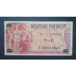 USA 5 Cents 1970 military payment certificate F