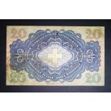 Switzerland 20 Francs 1933 F