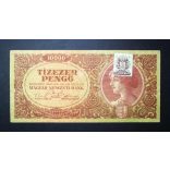 Hungary 10000 Pengő 1945 F+