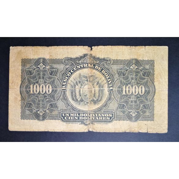 Bolivia 1000 Bolivianos 1928 VG