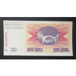 Bosnia and Herzegovina 10 Dinara 1992 UNC-