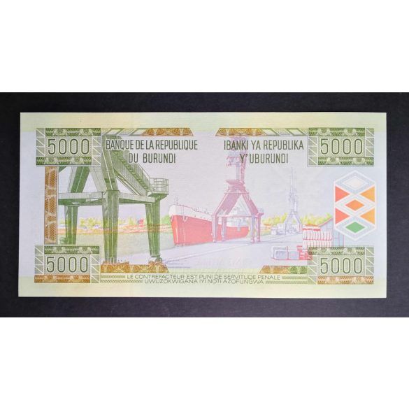 Burundi 5000 Francs 2013 Unc 