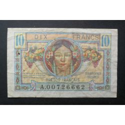 Franciaország 10 Francs 1947 megszállt területek F