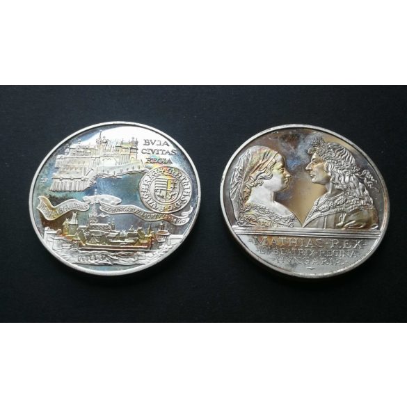 Hungary 2 x 500 HUF 1990 silver PP, commemorative coin, in gift box