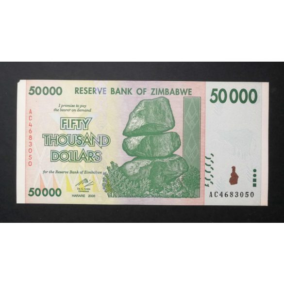 Zimbabwe 50000 Dollars 2008 XF