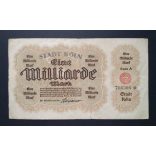 Germany 1 Billion Mark 1923 F Köln