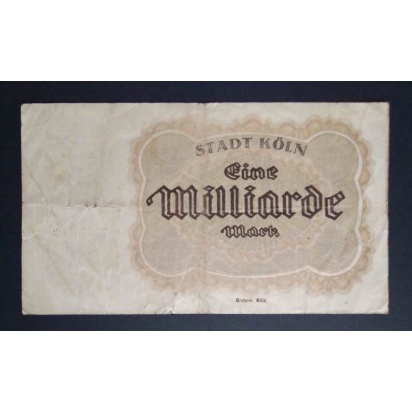 Germany 1 Billion Mark 1923 F Köln