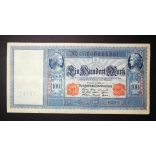 Germany 100 Mark 1910 F