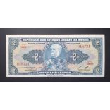 Brazil 2 Cruzeiros 1954-58 Unc-
