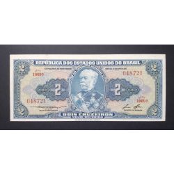 Brazil 2 Cruzeiros 1954-58 Unc-