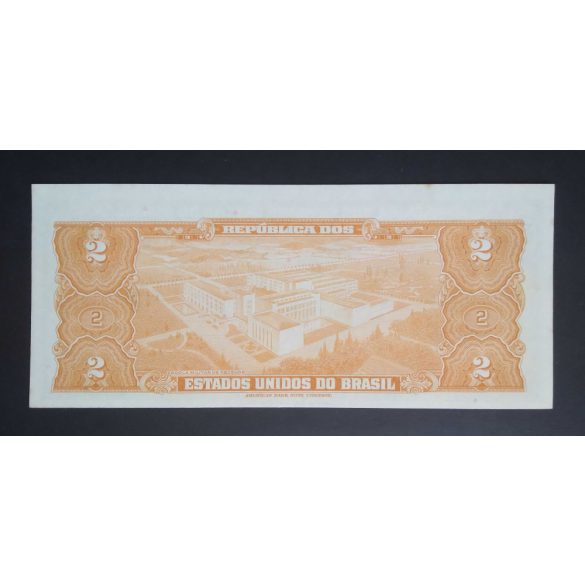 Brazil 2 Cruzeiros 1954-58 Unc-