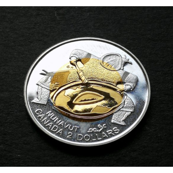 Canada 2 Dollars 1999 Silver+ gold plated PP, Commemorative coin