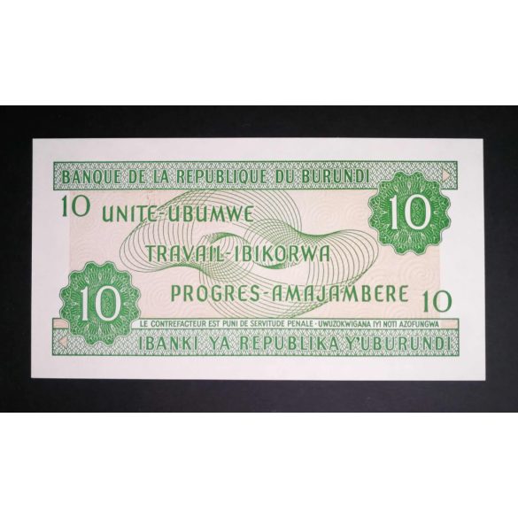  Burundi 10 Francs 2003 UNC