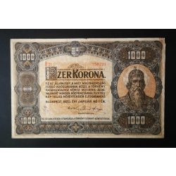 Hungary 1000 Korona 1920 F+