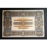 Hungary 1000 Korona 1920 F+