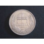 Ferenc József of Hungary 1 Crown 1894 KB silver