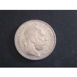 Ferenc József of Hungary 1 Crown 1894 KB silver