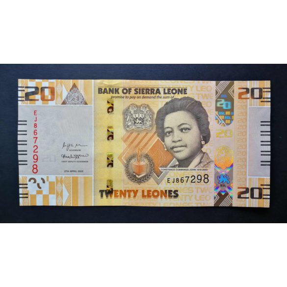 Sierra Leone 20 Leones 2022 UNC 