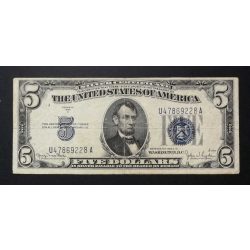 USA 5 Dollars 1934 Silver Certificate F