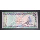 Maldives 5 Rufiyaa 2011 UNC