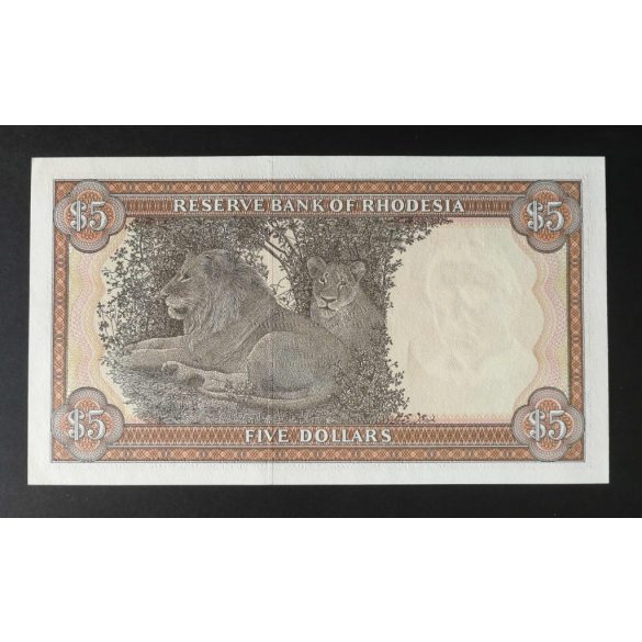 Rhodesia 5 Dollars 1978 UNC-