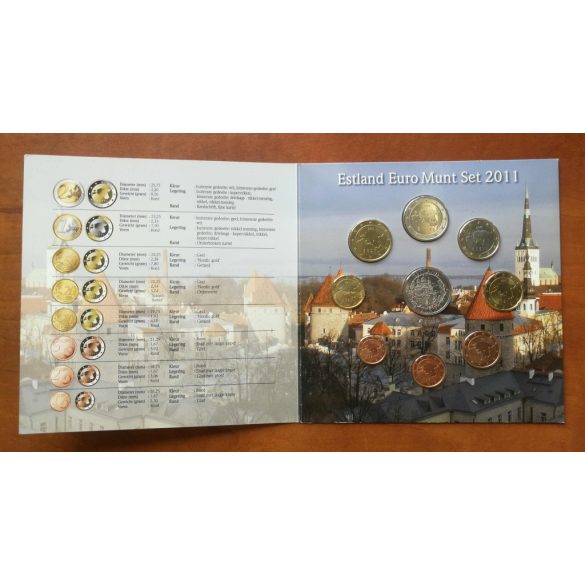 Estonia 9 pieces euro set 2011 UNC 