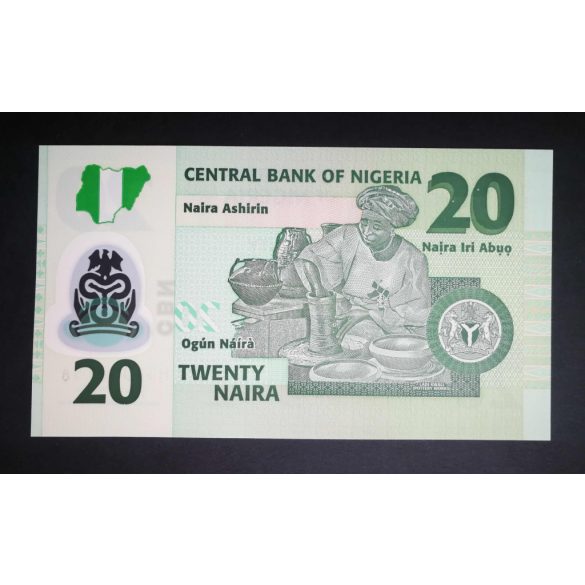 Nigeria 20 Naira 2022 UNC