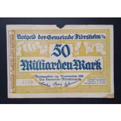 Germany 50 Billion Mark Mörsheim 1923 VG