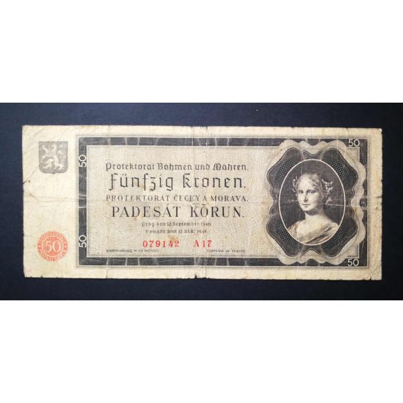 Czech-Moravian Protectorate 50 Korun 1940 VG