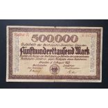 Germany 500000 Mark Dresden 1923 VG+