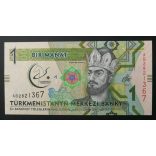 Türkmenisztán 1 Manat 2017 UNC