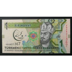 Türkmenisztán 1 Manat 2017 UNC