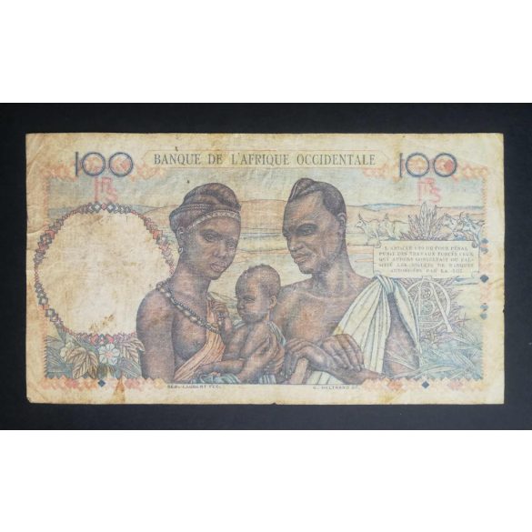 French West Africa 100 Francs 1948 F-
