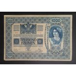 Austria-Hungary 1000 Koruna 1902 VF-