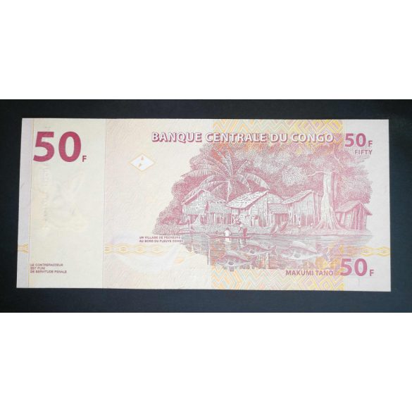 Kongó 50 Francs 2013 Unc
