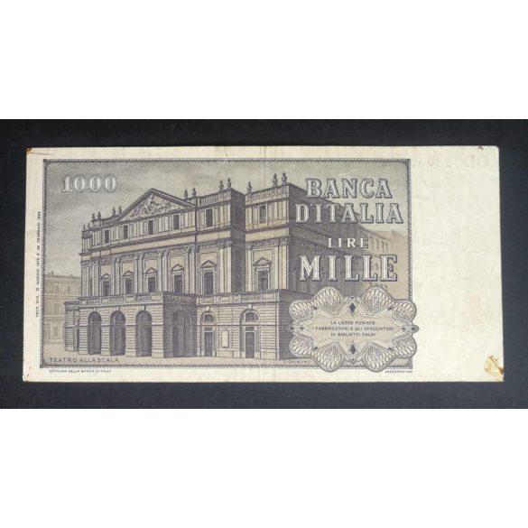 Italy 1000 Lire 1969 F