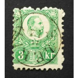   Magyarország 1871 Réznyomat 3 Kr SZERED Gudlin 60 elfogazva H