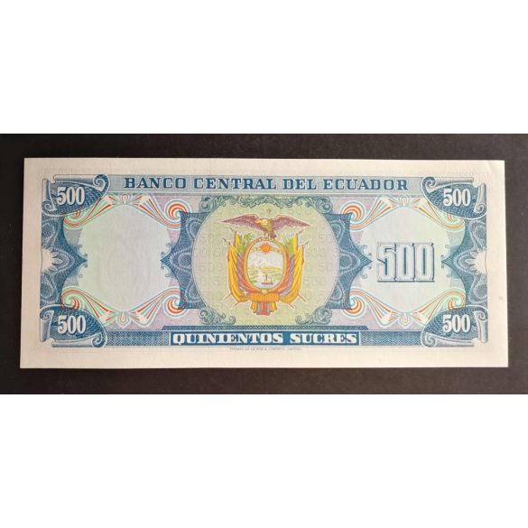 Ecuador 500 Sucres 1982 Unc-