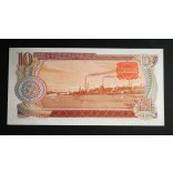 North Korea 10 Won 1978 UNC red serial number and seal