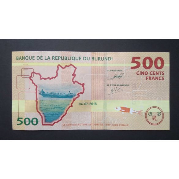 Burundi 500 Francs 2018 Unc