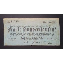 Germany 100000 Mark Birkenfeld 1923 VG+