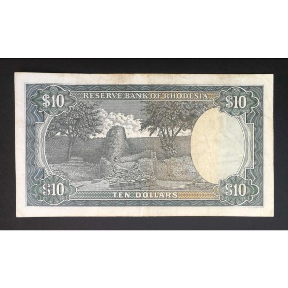 Rhodesia 10 Dollars 1979 F+