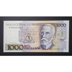   Brazília 1 Cruzado Novo felülbélyegzés 1000 Cruzadoson 1989 Unc 