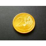 Slovenia 2 Euro  2007 gold plated aUNC+