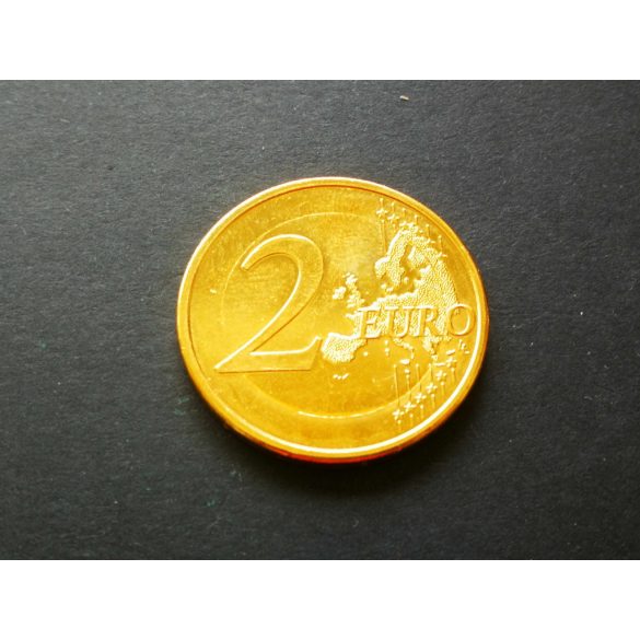 Slovenia 2 Euro  2007 gold plated aUNC+