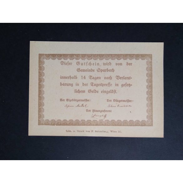 Austria 80 Heller 1920 Unc Sparbach