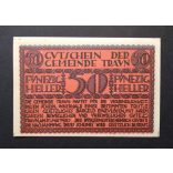 Austria 50 Heller 1920 Unc Traun