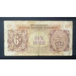 Anglia 6 Pence 1943 katonai kiadás VG+